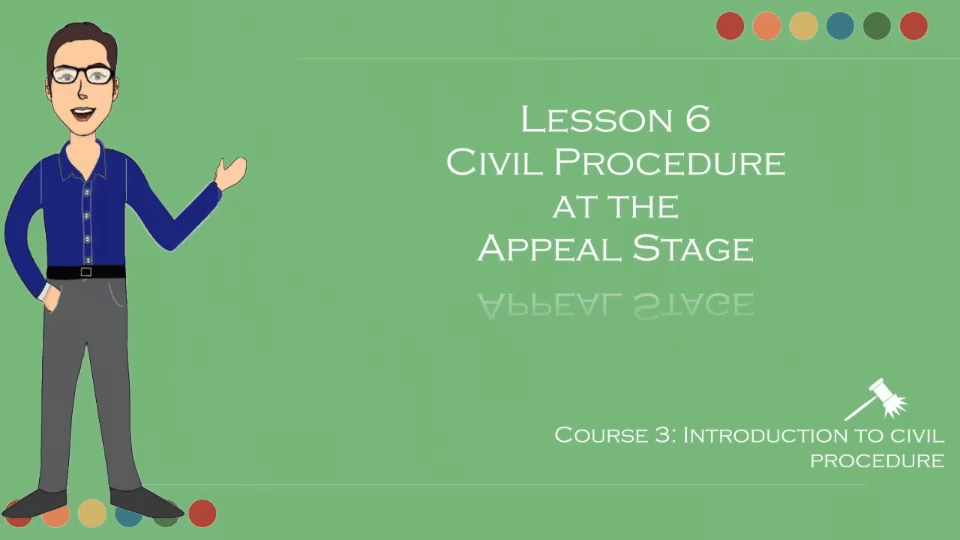 Civil Procedure at the Appeal Stage