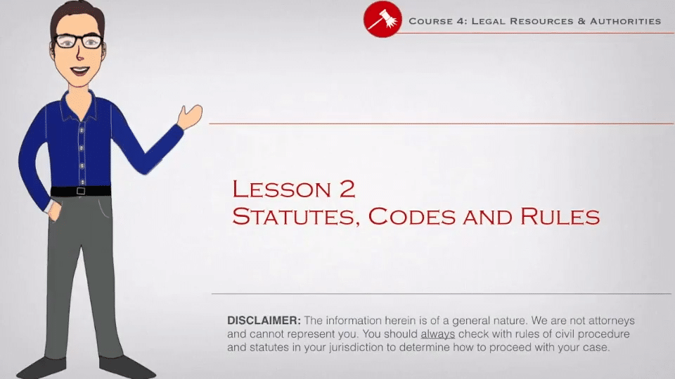 Statutes, Codes and Rules