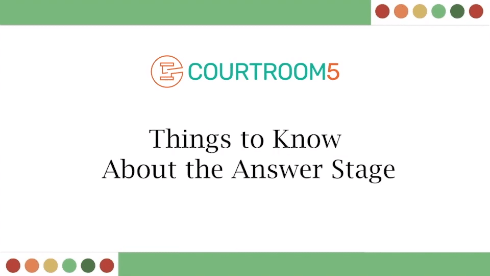 Things to Know About the Answer Stage