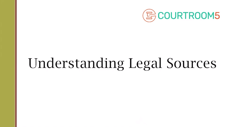 Understanding Legal Sources