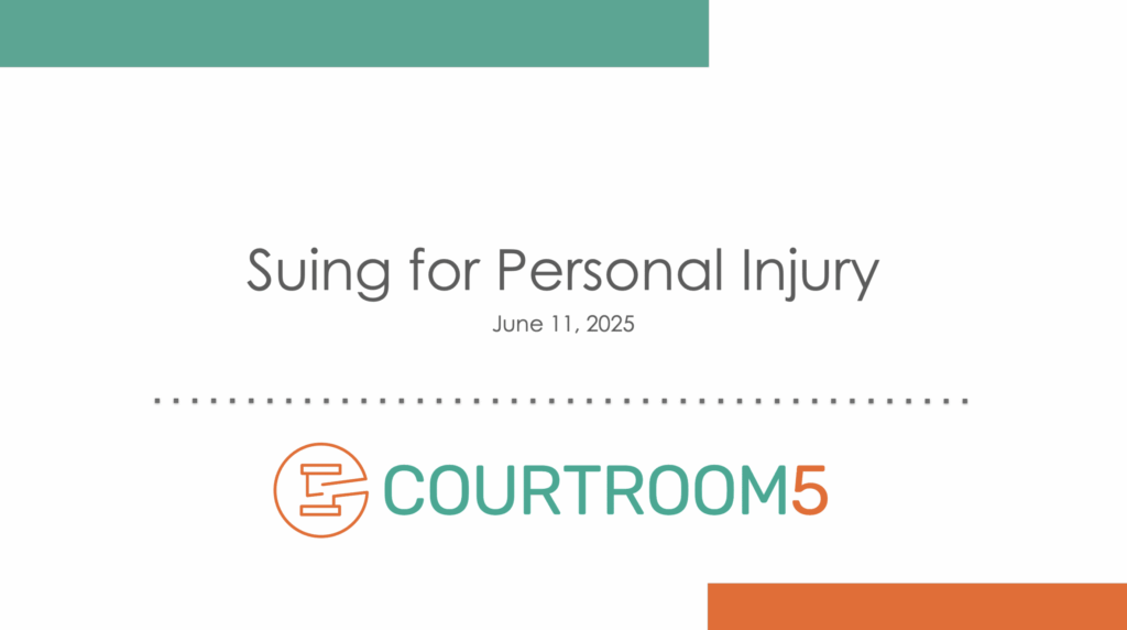 Suing for Personal Injury